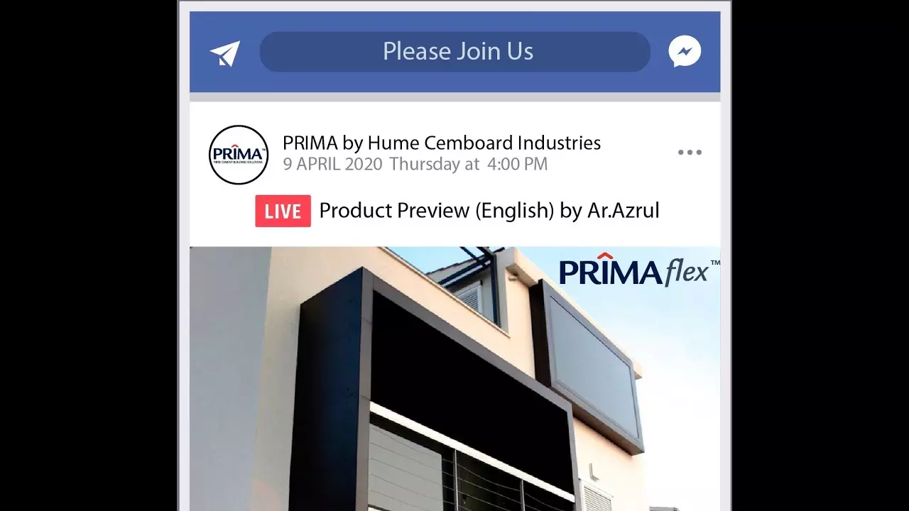 Product Preview : PRIMA Flex (Eng) by Ar.Azrul [FB Live] with subtitle thumbnail