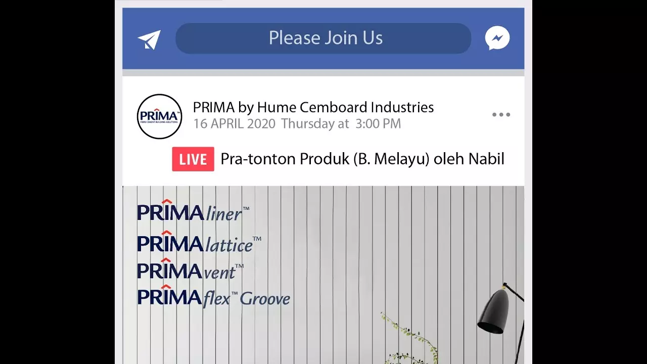 Pra-tonton Produk : PRIMA Liner, Vent, Lattice & Flex Groove (Bahasa Melayu) oleh En.Nabil [FB Live] thumbnail