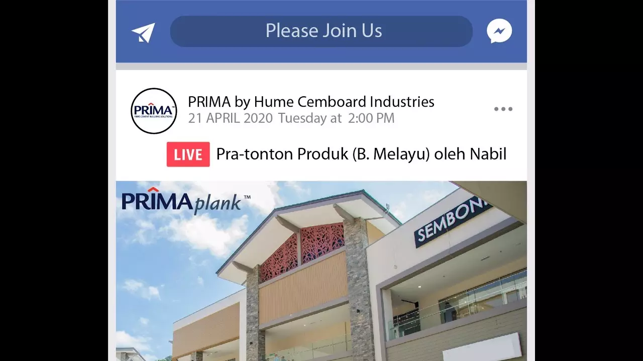 Pra-tonton Produk : PRIMA Plank (Bahasa Melayu) oleh En.Nabil [FB Live] dengan sarikata thumbnail